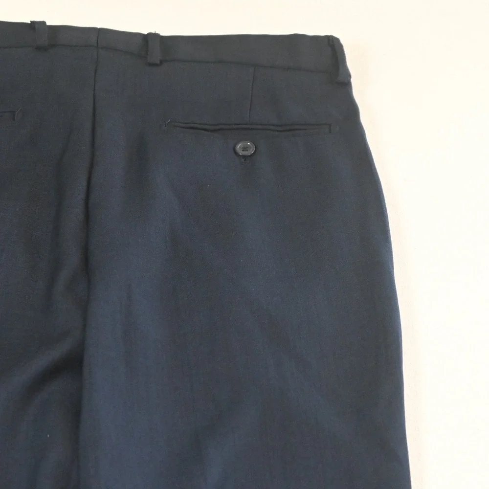 Boys Size 20 30x32 Navy Blue Expander Waist 3 Piece‎ Vest Pants Jacket Suit